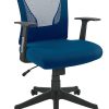 Realspace® Radley Mesh/Fabric Mid-Back Task Office Chair, Rich Blue, BIFMA Compliant