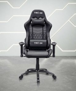Techni Sport Ergonomic Faux Leather Computer Gaming Chair, Black 2