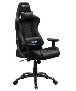 Techni Sport Ergonomic Faux Leather Computer Gaming Chair, Black