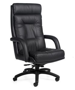 Global® Arturo™ Bonded Leather High-Back Tilter Chair, 50″H, Black 2