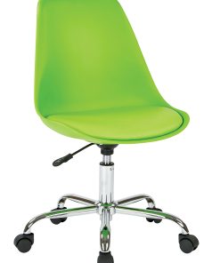 Ave Six Emerson Mid-Back Chair, Green/Silver