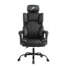LumiSource Lombardi Bar Stool, Black/Gray 4