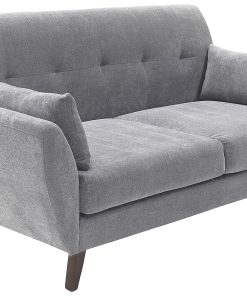 Serta® Artesia Collection Loveseat, Smoke Gray/Chestnut 2