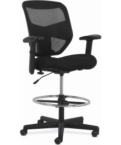 HON® Prominent High-Back Task Stool, Black 2