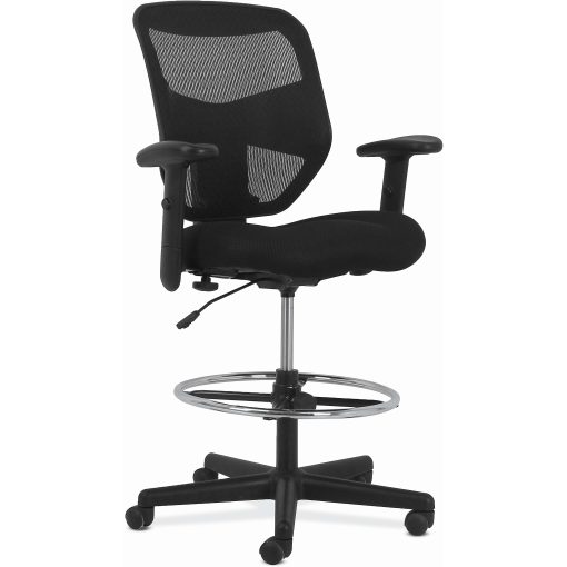 HON® Prominent High-Back Task Stool, Black - Image 2