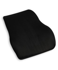Mind Reader Lumber Support Cushion, 18-1/2"H x 5"W x 14-1/2"D, Black