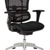 WorkPro® Quantum 9000 Series Ergonomic Mesh/Premium Fabric Mid-Back Office Chair, Black/Black, BIFMA Compliant 4