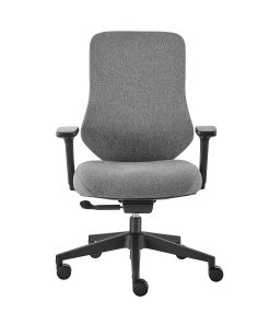 Eurostyle Jeppe Fabric High-Back Office Task Chair, Gray/Black 2