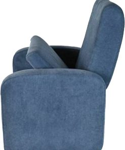 Uncaged Ergonomics STASH Mini Foldable Fabric Mid-Back Kids’ Sofa Task Chair, Blue 2