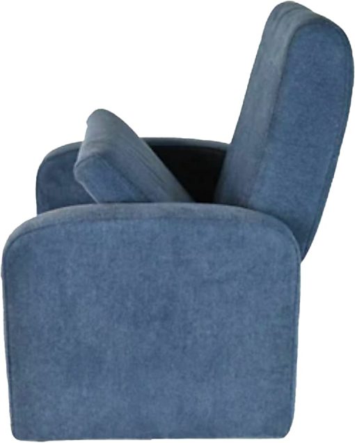 Uncaged Ergonomics STASH Mini Foldable Fabric Mid-Back Kids' Sofa Task Chair, Blue - Image 2