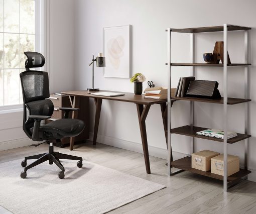 Realspace® Radano Mesh High-Back Executive Office Chair, Black, BIFMA Compliant - Image 2