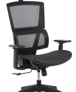 Realspace® Radano Mesh High-Back Executive Office Chair, Black, BIFMA Compliant
