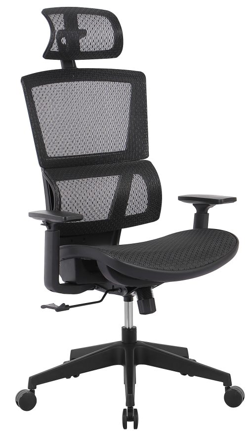 Realspace® Radano Mesh High-Back Executive Office Chair, Black, BIFMA Compliant
