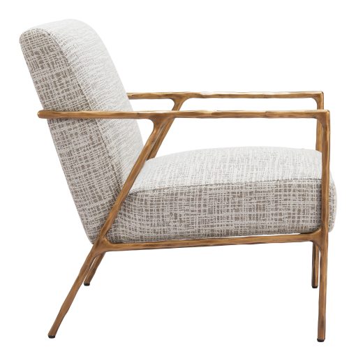 Zuo Norrebro Accent Chair, Beige Frost - Image 2