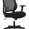 Realspace® Sensi Mesh/Fabric Low-Back Task Office Chair, Black, BIFMA Compliant