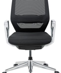 WorkPro® Sentrix Ergonomic Mesh/Mesh Mid-Back Manager Office Chair, Fixed Arms, Black, BIFMA Compliant 2