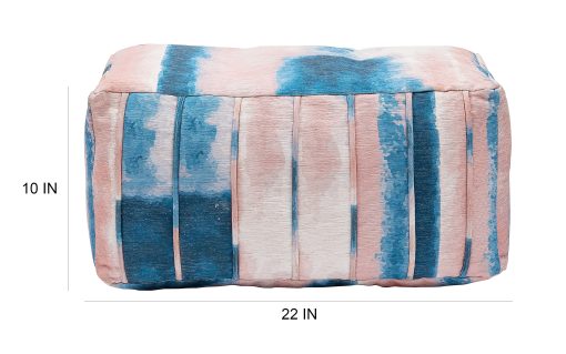 Realspace™ Footrest, 12"H x 22"W x 10"D, Blue/Pink - Image 2