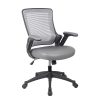 Realspace® MFTC 400 Big & Tall Ergonomic Mesh/Fabric High-Back Chair with Flip-Up Armrests, Black/Black, BIFMA Compliant 4