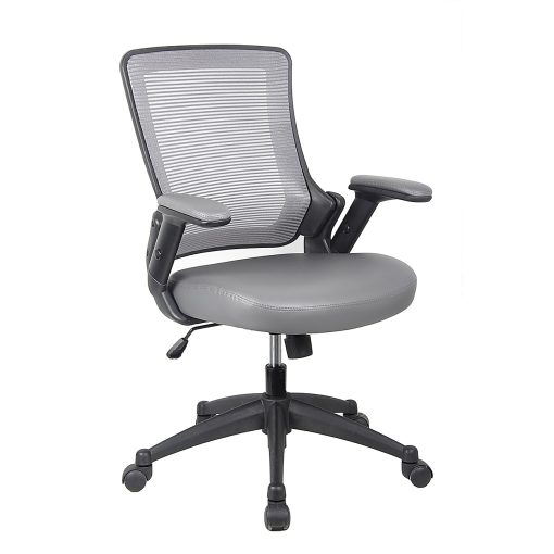 Techni Mobili Ergonomic Mesh Mid-Back Task Chair, Gray