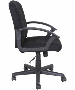 Lorell® Soho Fabric Task Chair, Black 2