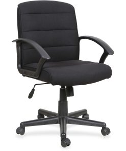 Lorell® Soho Fabric Task Chair, Black