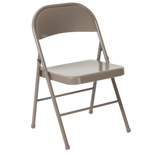 Flash Furniture HERCULES Metal Double-Braced Folding Chair, Gray - Image 2