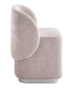 Office Star Cady Fabric Vanity Accent Chair, Dusty Rose 2