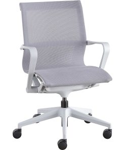Lorell® Mesh Mid-Back Executive Chair, Gray