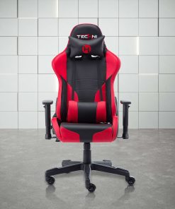 Techni Sport Ergonomic Faux Leather Computer Gaming Chair, Red/Black 2