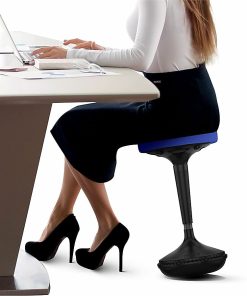 Wobble Stool Standing Desk & Balance Stool For Active Sitting Blue Adjustable Height 23-33″ Sit Stand Up Perching Chair Uncaged Ergonomics 2