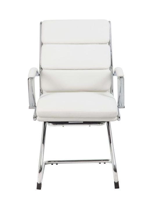 Boss Office Products Caressoft™ Guest Chair, White/Chrome - Image 2