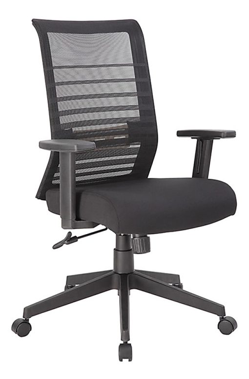 Boss Office Products Horizontal Mesh-Back Task Chair, Black