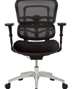 WorkPro® 12000 Series Ergonomic Mesh/Fabric Mid-Back Office Chair, Black/Black, BIFMA Compliant 2