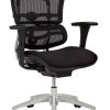 WorkPro® 12000 Series Ergonomic Mesh/Fabric Mid-Back Office Chair, Black/Black, BIFMA Compliant