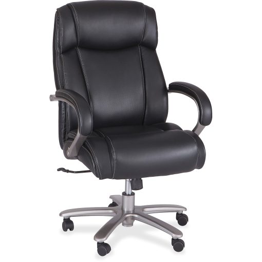 Safco® Big & Tall Bonded Leather High-Back Chair, Black - Image 2
