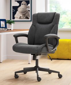 Serta® Connor High-Back Office Chair, Microfiber, Black