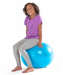 Gaiam Kids’ Stay-N-Play XL Inflatable Ball Chair, Blue 2