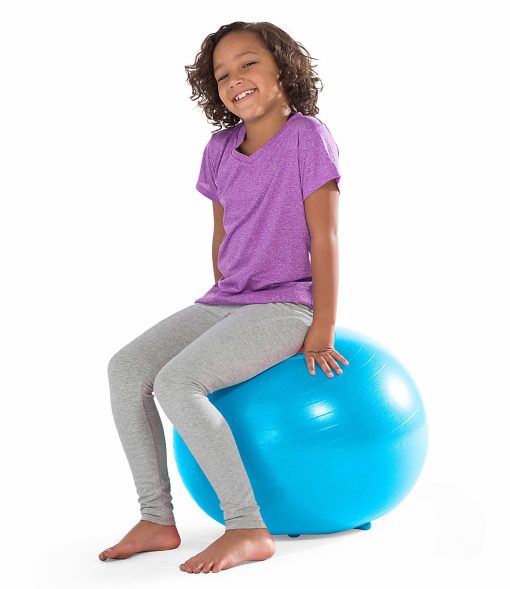 Gaiam Kids' Stay-N-Play XL Inflatable Ball Chair, Blue - Image 2