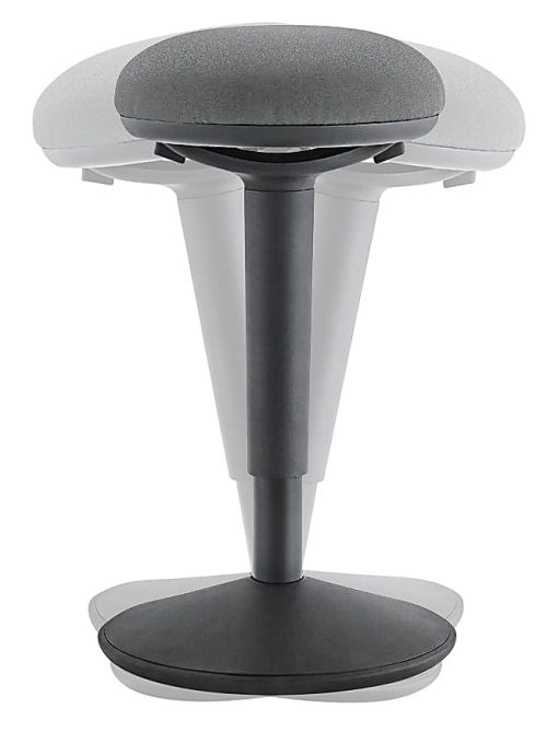 Kore Design™ Office Adjustable Wobble Stool, Gray, KDOW5722BB - Image 2