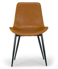 Glamour Home Alary Dining Chair, Brown 2