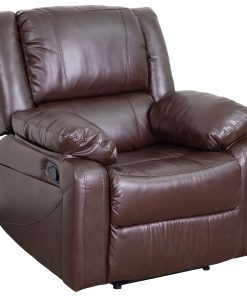 Flash Furniture Harmony Series Recliner Chair, Brown/Black 2