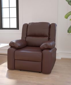 Flash Furniture Harmony Series Recliner Chair, Brown/Black