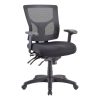 Lorell® Big & Tall Padded Vinyl Seat, Vinyl Back Stacking Chair, 15″ Seat Width, Black Seat/Black Frame, Quantity: 2 3