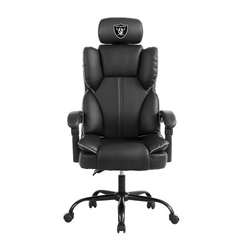 Imperial NFL Champ Ergonomic Faux Leather Computer Gaming Chair, Las Vegas Raiders