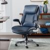 Serta® Smart Layers™ Arlington AIR™ Ergonomic Bonded Leather High-Back Executive Office Chair, Cognac Brown/Dark Gray, BIFMA Compliant 3