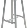 National Public Seating Titan Stool, 24", Natural Wood/Gray