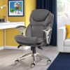 Serta® SitTrue™ Montair Faux Leather Mid-Back Manager Chair, White 3
