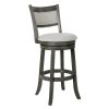 LumiSource Masters Bar Stool, Chrome/Black/Gray 3