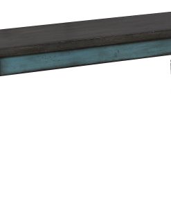 Powell Maillet Bench, Teal/Oak
