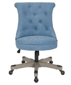 Office Star™ Hannah Tufted Office Chair, Sky/Gray 2